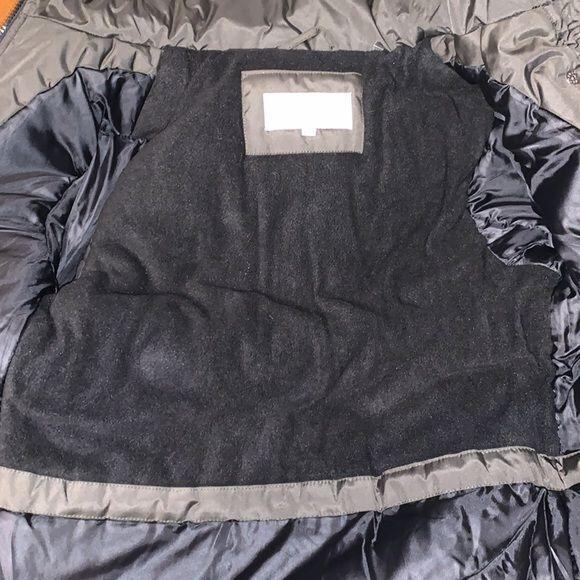 Madden Girl Womens Coat Jacket Parka Long Hooded Faux Fur Trim Green Small - Picture 11 of 12